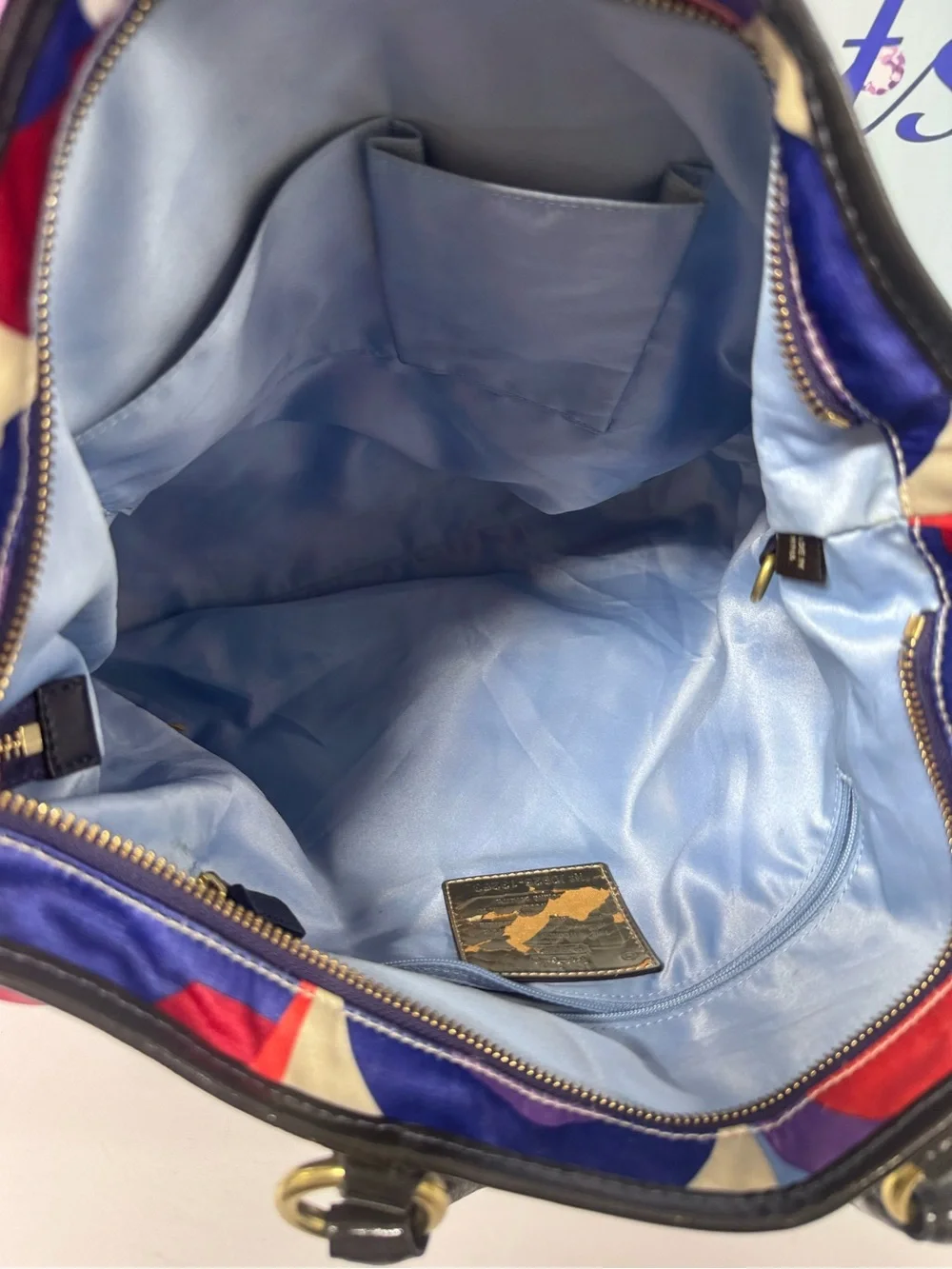 RETRO COACH OP ART TOTE BAG